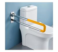 Foldable Toilet Grab Bar, Wall Mounted Handrail with Non-Slip Sleeve, Safety Support Rail for Elderly & Disabled, Stainless Steel, 60cm/70cm Length