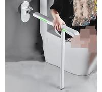 Foldable Toilet Grab Bar, Wall-Mounted Safe Handle with Wide Grip, Space Saving Assist Rail for Elderly & Did, Anti-Slip Support for Bathroom Sink Shower