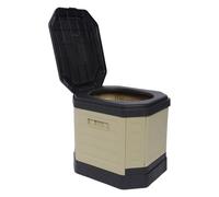 Foldable toilet to small bucket pot - Compact waste container with carry handle for relief on the go, lightweight portable seat | Camping bathroom equipment for ad