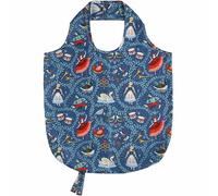 Foldable Tote in Blue with 12 Days of Christmas Design by Ulster Weavers