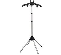 Foldable Tr Clothes Hanr Display Stand - Garment Steamer Rack & Drying Rack for Ironing - Adjustable Black Clothing nizer