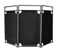 Foldable Traffic Barricade - 39.37" Heavy-Duty PVC Security Gate, Easy Transport Caution Sign Fence, Black Set 68.9"x39.37" - Ideal for Events & Safety Management