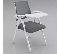 Foldable Training Chair with Writing Pad and Armrests - Conference Office Chair for Home Office Use, Ergonomic Design for Comfort