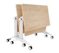 Foldable Training Desk SetLightweight Portable Conference Table with Quiet Wheels for Offices Semi Classrooms & EventsIdeal for Collaborative Meetings