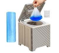 Foldable Training Potty - Adult Portable Non-Slip Cushion, Commode Chair Bedside Imprtant, Patients Handicap Hospitals, Outdoor Events Road Trips | Lightweight Sturdy Travel Easy for Clean