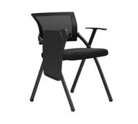 Foldable Training Room Chair with Wheels and Tablet Arm, Stackable for School, Conference, and Community Centers