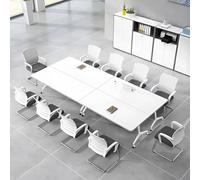 Foldable Training Table with Adjustable Top and Wheels for Office Meetings & Seminars (6 Pack 55.1 IN) Portable Space Saving Easy to Move