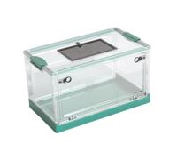 Foldable Transparent Aquarium for Reptiles, Lizards, Desktop Pets, Lightweight And Versatile for Breeding Aquarium, Blue L