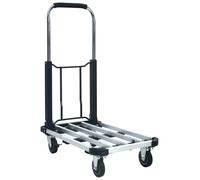 Foldable Transport Trolley 150kg Aluminium Silver Ladder Climbing Cart vidaXL