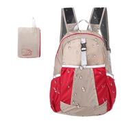 Foldable Travel Backpack - Compact Casual Weekend Daily Bag | Portable Daily Organizer Generous Capacity for Boys Girls Men Women Unisex, red, Please refer to the description, Please refer to