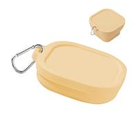 Foldable Travel Bowl, Bowls for Camping | Small Folding Bowls Non-Slip - Square Portable Food Containers, Food Storage Box with Hook for