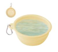 Foldable Travel Dog Bowl - Foldable Dog Bowls - Foldable Dog Water Bowl for Travel, Pet Watering Can with Carabiner, Adventure Companion