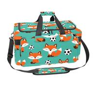 Foldable Travel Duffel Bags for Men and Women, Waterproof Weekender Overnight Gym Bags, Sharks Ocean, Multicolor 7, One Size, Art Deco