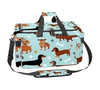 Foldable Travel Duffel Bags for Men and Women, Waterproof Weekender Overnight Gym Bags, Sharks Ocean, Multicolor 4, One Size, Art Deco