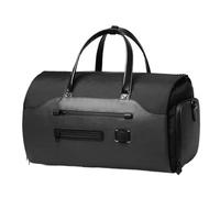 Foldable Travel Duffle Bag Men's Business Foldable Travel Bag Short Distance Travel Handheld One Shoulder Outdoor Waterproof Multi Functional Suit Fitness for Women Men(Black)