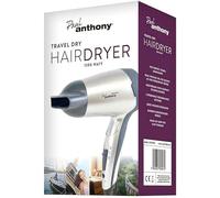 Foldable Travel Hair Dryer 1200W - Compact Lightweight Blow Dryer with Dual Heat Settings & Concentrator Nozzle - Ideal for Travel, Home, Gym & On-The-Go Styling