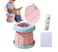 Foldable Travel Potty - Quick Cleaning and Folding Learning Seat, Portable Travel Toilet - for and Youth, Travel, Camping, Outdoors, Indoors, Park and Outings