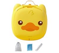 Foldable Travel Potty Seat - Absorbent Sand Cleaning Kit, 24x17cm ABS Folding Training Toilet Seats, Storage Bag | Portable Travels Toilets for Indoor Outdoor Car Use Foldings Hygiene Solution Pro