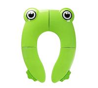 Foldable Travel Potty Toilet Seat, Denavo Toilet Training Seats Portable Potty Travel Toddler Toilet Seat Pads with 4 Anti Slip Silicon Pads & 1Bag Prevent Germs Spread,Toilet Training Seats(Green)