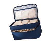 Foldable Travel Storage Solution with Compartments Multi Layer Toiletry Packing Bags for Bras Underwear and Cosmetics Multi Layer Toiletry Packing Bags