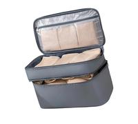 Foldable Travel Storage Solution with Compartments Multi Layer Toiletry Packing Bags for Bras Underwear and Cosmetics Multi Layer Toiletry Packing Bags