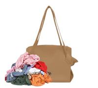 Foldable Travel Tote Bags - 13.8 Inches Reusable Storage Bags for Grocery Shopping, Outdoor Picnic, Moving Day with Reinforced Straps, Lightweight Tote Fitness, Market, and Daily Errands