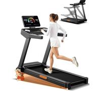 Foldable Treadmill 195KG Weight Capacity 3.5HP Treadmills for Home with 20% Manual Incline and Handle Heart Rate Tracking Support Running Machine Foldable with Touchscreen