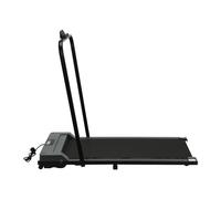 Foldable Treadmill with Handrails Gray for Home Use Lightweight Steel Frame Non-Assembly LED Screen Quiet Copper Motor 220V 2HP Maximum Load 110kg for Adults Running Machines