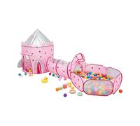 Foldable Triple Function Children Playhouse Tunnel Ball Pit