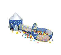 Foldable Triple Function Children Playhouse Tunnel Ball Pit