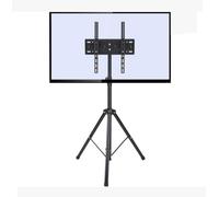 Foldable Tripod TV Stand for 32-55 Inch Screens Universal Height Adjustable TV Display Stand for Bedroom Portable Swivel Floor Mount Ideal for All TVs