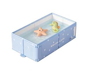 Foldable Tub,Folding Water Basin - No Assembly Required Shower Tub | for Kids Ages 0-8 Travel Camping Beach Outdoor Hotel Bathroom