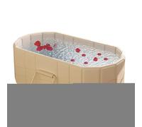 Foldable Tub - Large Insulated Hot Ice Bath Tub Family Bathroom Soaking Tub Portable Foldable Bath Bucket Relaxation Spa | Foldable Bathtub For Ad Athletes