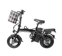Foldable Two-Wheeled Electric Bicycle - High-Range E-Bike ，With 48V 12AH Removable Battery,40 KM Max Range,For Adults (Commuting, Child Pick-Up, and Household Mobility) 15A