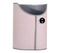 Foldable Under Desk Leg and Foot Warmer, Portable Space Heater Wrap Around, Personal Space Heater with Blanket with Auto Shut Off for All Ages, Family(Pink)