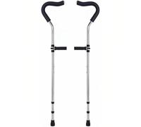 Foldable Underarm Crutches for Adults and Teens, Stainless Steel with Comfortable Pads and Ergonomic Handles, Ideal for Mobility Support and Recovery