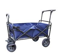 Foldable Utility Cart with Adjustable Handle, Heavy-Duty Outdoor Shopping and Camping Trolley, Garden Cart for Easy Transport and Versatile Use