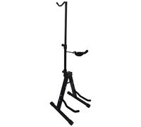 Foldable Violin Stand, Height Adjustable Instrument Stand for Violin, Ukulele, Erhu, with Protective Padding, Portable Black Music Instrument Display Stand