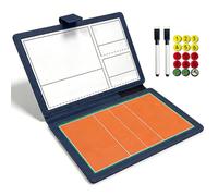 Foldable Volleyball Clipboard，Volleyball Dry Erase Coaching Board，with Player Markers, Erase, Pen，Training Assistant Equipment