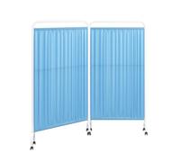 Foldable W-shape Room Divider,Clinic Privacy Screen,1/2/3/4/5 Panels Vertical Door Partition,Swivel Wheel Design,Easy to Assemble(Color 1,2-panel)