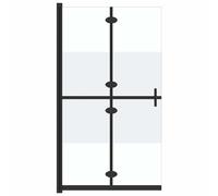 Foldable Walk-in Shower Wall ESG Glass Bathroom Multi Colour Multi Size vidaXL