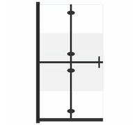 Foldable Walk-in Shower Wall ESG Glass Bathroom Multi Colour Multi Size vidaXL