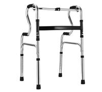 Foldable Walker for Seniors Adults and Disabled Basic Walking Aid with Adjustable Legs 350lb Weight Capacity