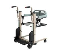Foldable Walker for Seniors Bedridden Elderly Electric Transfer Machine, Handling, Nursing Artifact, Lifting Household Rollator Walker(Gris)