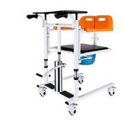 Foldable Walker for Seniors Displacement Machine, Elderly Care Device, Multifunctional Chair, Bed Rest, Patient Transfer Rollator Walker(Orange)
