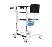 Foldable Walker for Seniors Multi Functional Mobile Device for Elderly Bed Care Vehicle with Lifting and Shifting Machine Rollator Walker