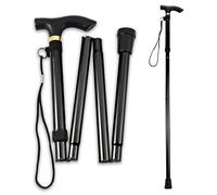 Foldable Walking Stick - Lightweight Walking Sticks for Women and Men - Adjustable, Compact Design for Travel - Anti-Slip Rubber Tip, Ergonomic Handle - Portable Mobility Support Cane