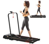 Foldable Walking Treadmill Aerobic Exercise Machine w/ LED Display HOMCOM