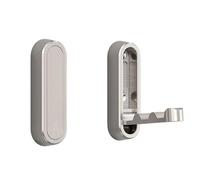 Foldable Wall Hook Space Saving Zinc Alloy Retractable Coat Hook for Cabinets Doors Entryways Hidden Hanging Solution for Towels Bags Hats Brushed Gold Finish (Silver*2)