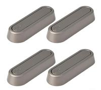 Foldable Wall Hooks Set of 4 for Use on Multiple Wall Types, Built with Zinc Alloy, Features 90 Degree Foldable Design and Includes Mounting Hardware (grey)